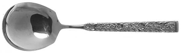 Flower Garden (Stainless) Solid Smooth Casserole Spoon