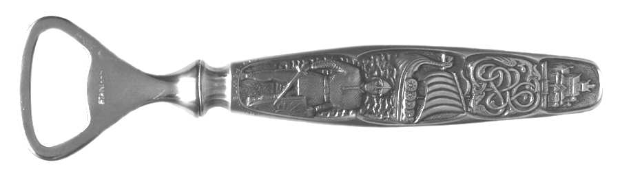 Hovdingtinn (Pewter) Bottle Opener with Stainless Bowl