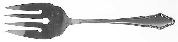HEN12 Large Solid Fish Serving Fork