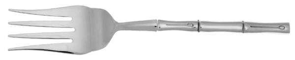 Bamboo (Stainless) Cold Meat Fork Large, Stainless Tines HC