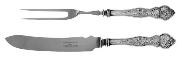 Louvre (Silverplate) Small Stainless Blade 2-Piece Steak Carving Set