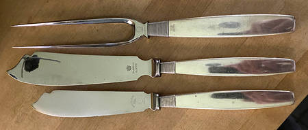 Silver Thread (Sterling) Small Steak Carving Knife with Stainless Blade
