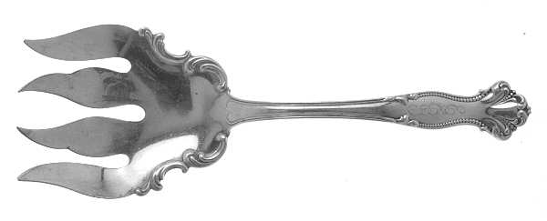 Hope (Sterling, 1899) Large Solid Fish Serving Fork
