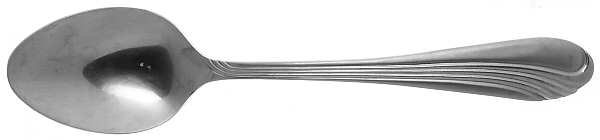 Isabelle Frosted Place/Oval Soup Spoon by Hampton Silversmiths