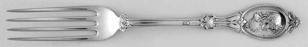 Medallion (Coin) Solid Youth Tea Fork