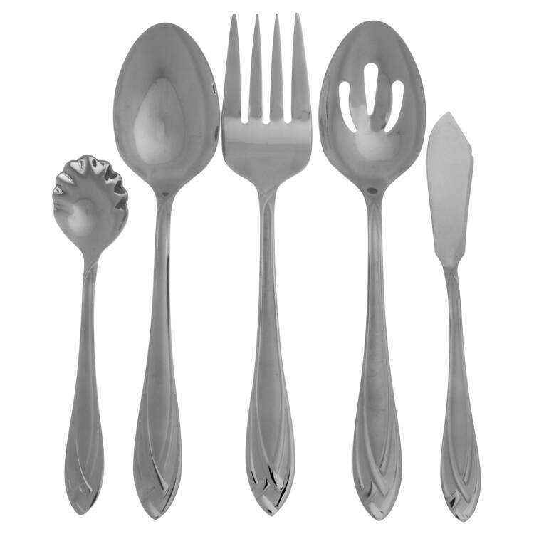 Lace Frosted (Stainless) 5 Piece Hostess Set