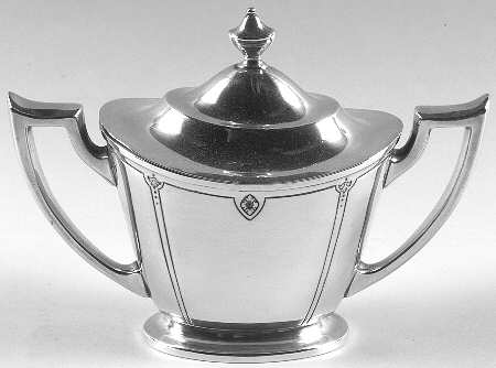 Fiesta (Sterling, Hollowware) Sugar Bowl & Lid