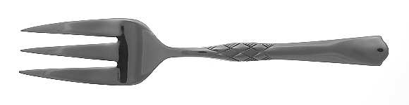 Braid (Stainless) Medium Solid Cold Meat Serving Fork