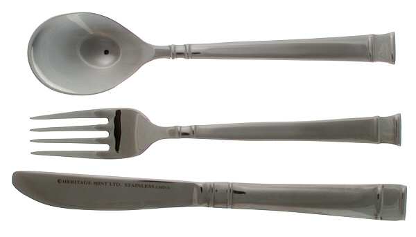 Bentley (Stainless) (3 Pc) Youth Set (Solid Knife, Fork & Spoon)