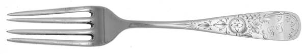 HSJ1 (Sterling) Monogrammed Youth Fork