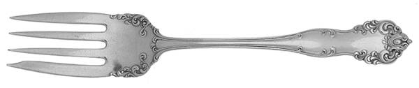 Como (Silverplate) Medium Solid Cold Meat Serving Fork