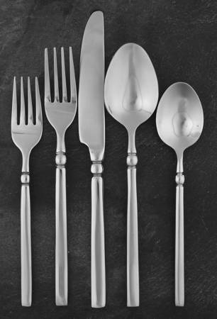 Dominique-Mirror (Stainless) 5 Piece Place Setting