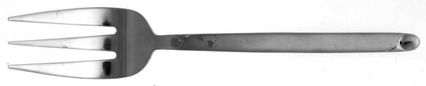 HSV190 (STAINLESS) Medium Solid Cold Meat Serving Fork