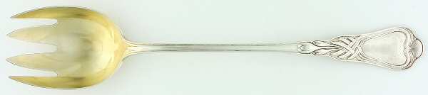 HUF1 (Silverplate) Solid Salad Serving Fork