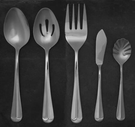 Lexington Mirror (Stainless) 5 Piece Hostess Set by Hampton Silversmiths