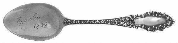 HMD13 (Sterling) Monogram Teaspoon