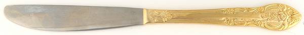 Versailles (Gold Electroplate) Modern Solid Knife