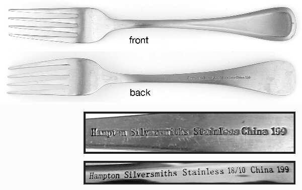 Geneva-Satin (Stainless) Fork by Hampton Silversmiths