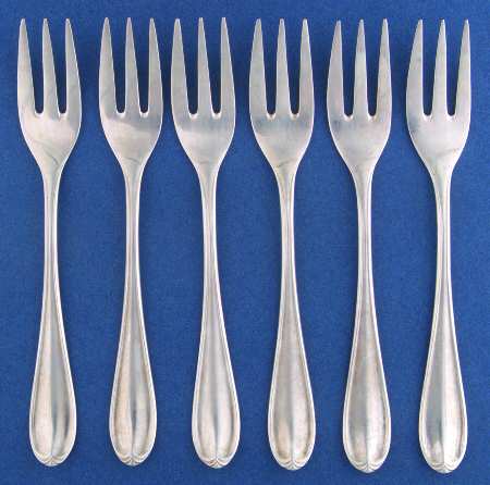 HAZ2 (Silverplate) Pastry Fork - Set of 6