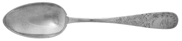 HEB6 (Sterling) Monogram Tablespoon (Serving Spoon)