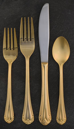 Gold Katrinka (Gold Electroplate) 4 Piece Place Setting