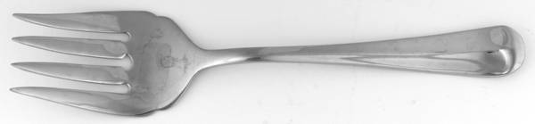HSV117 (Stainless, 270, China) Medium Solid Cold Meat Serving Fork