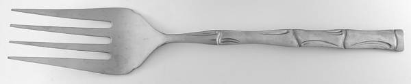HCF6 (Stainless) Medium Solid Cold Meat Serving Fork by Home Concepts