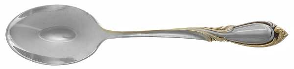 Sandringham-Gold Accent (Silverplate) Place/Oval Soup Spoon