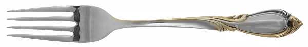 Sandringham-Gold Accent (Silverplate) Fork