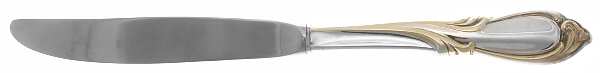 Sandringham-Gold Accent (Silverplate) Modern Hollow Knife