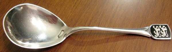 HNS9 (Sterling) Solid Smooth Casserole Spoon