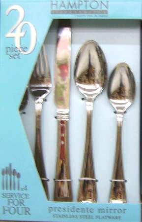 Presidente Mirror (Stainless) by Hampton Silversmiths