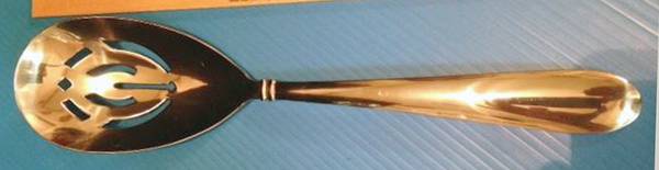 Woodbine (Stainless) Pierced Solid Serving Spoon