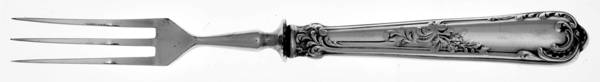 HYO2 (Sterling) Fruit Fork with Hollow Handle & Silverplate Tines