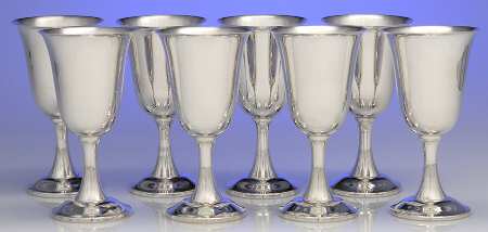 303 (Sterling, Hollowware) Water Goblet - Set of 8