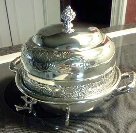 2040 (Silverplate, Hollowware) Plated Covered Round Butter