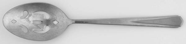 Prism (Stainless Glossy-Satin Accent) Pierced Tablespoon (Serving Spoon)