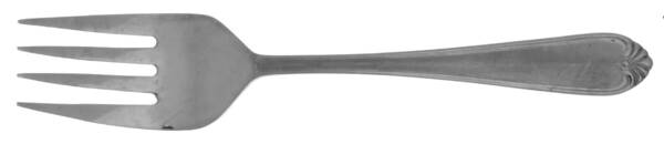 HSV50S (Stainless, Frosted) Medium Solid Cold Meat Serving Fork