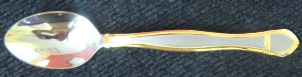 Poetry (Stainless, Gold Accent) Teaspoon
