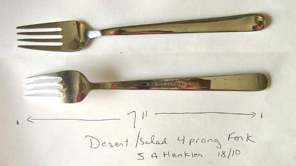 HEN60 (Stainless) Individual Salad Fork