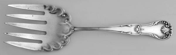 HCU7 (Sterling) Large Solid Tined Sardine Serving Fork