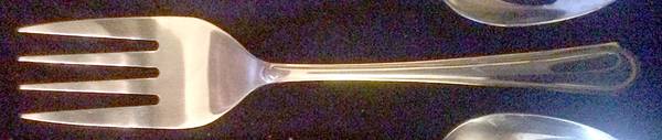 HSV165 (Stainless) Medium Solid Cold Meat Serving Fork