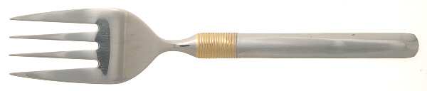 HSV186 (Stainless) Medium Solid Cold Meat Serving Fork
