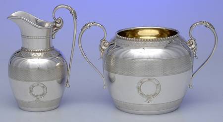 440 (Silverplate, Hollowware) Creamer & Open Sugar Set