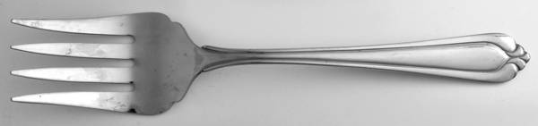HCF8 (Stainless) Medium Solid Cold Meat Serving Fork