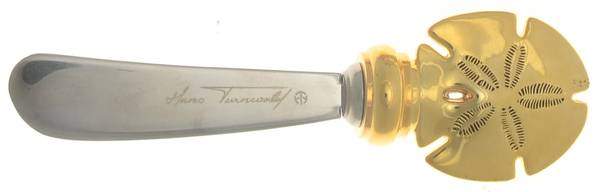 Sand Dollar (Slvp, Hollowware) Solid Cheese Spreader