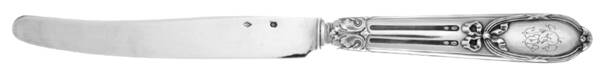 HVS1-1 (Sterling, Monos) Dessert/Tea Knife Hollow Handle Sterling Blade