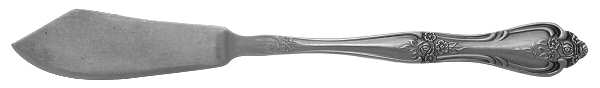 Floral Baroque (Stainless) Flat Handle Master Butter Knife