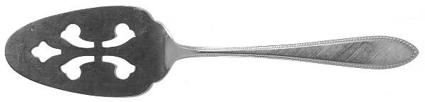 Florentine Bead (Stainless) Pierced All Stainless Pie Server