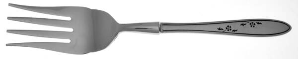 Flower Dance (Stainless) Cold Meat Fork Large, Stainless Tines HC